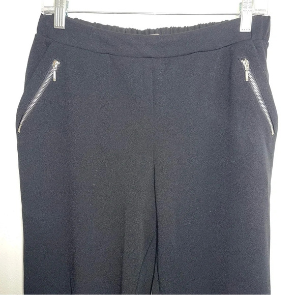 Maurices Black Zip Pocket High Rise Crepe Jogger Pants Small Women’s - Picture 4 of 13